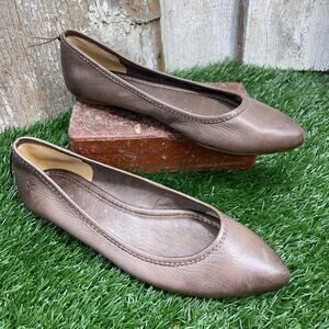 FRYE Regina Ballet Flats Taupe Brown Women's 7.5
